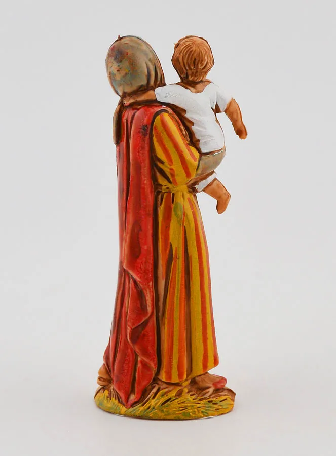 Krippenfigur Frau die ihr Kind Trägt – 6 cm (pic 4)
