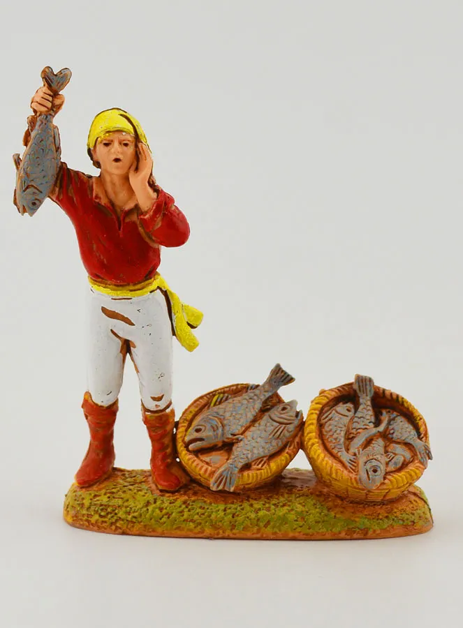 Krippenfigur Fischverkäufer  – 6cm (pic 1)