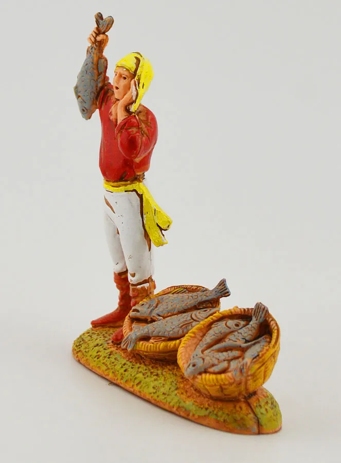 Krippenfigur Fischverkäufer  – 6cm (pic 2)
