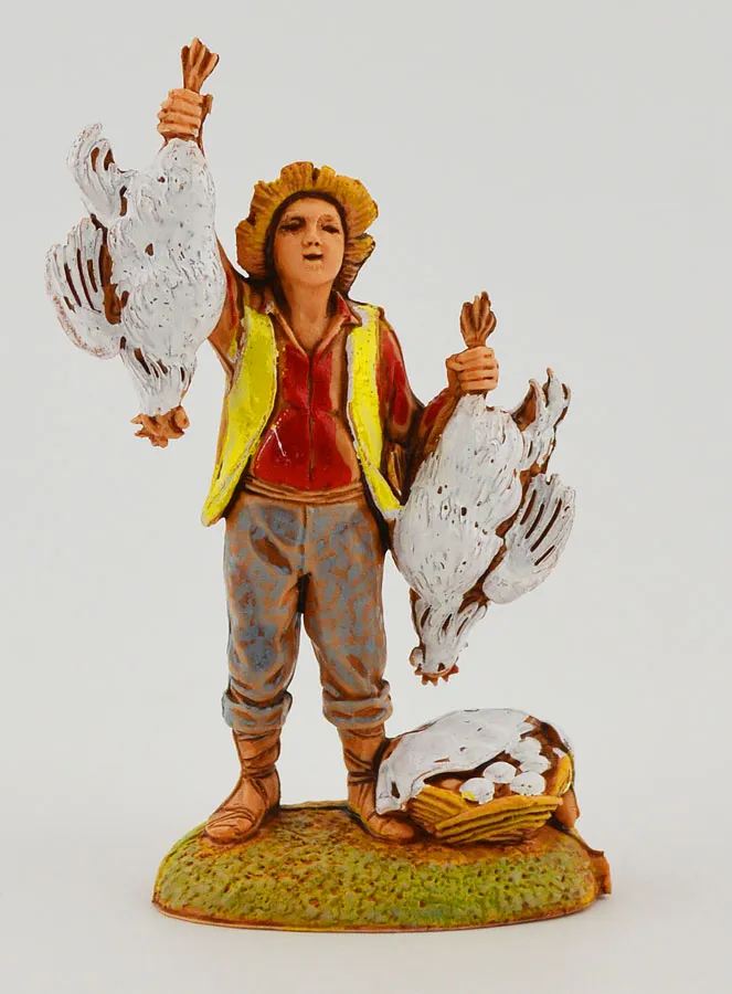 Krippenfigur Hühnerverkäufer – 6cm (pic 1)