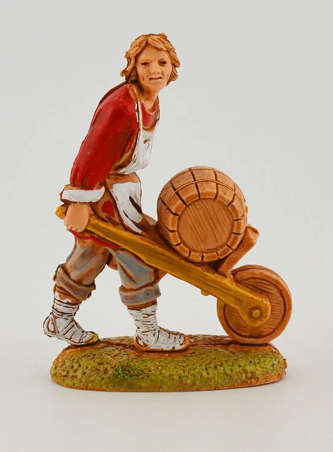Krippenfigur Der Küfer und sein Wagen und sein Wagen – 6cm (pic 1)