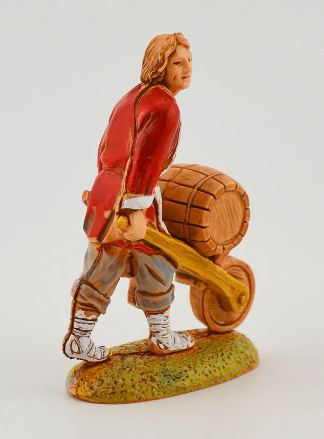 Krippenfigur Der Küfer und sein Wagen und sein Wagen – 6cm (pic 2)