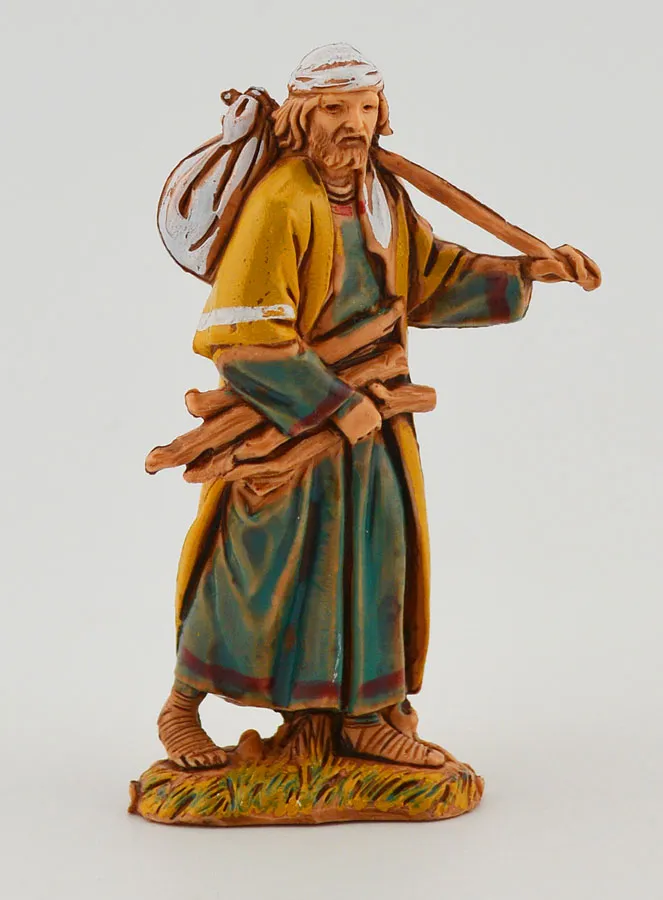 Krippenfigur Reisender Holzsammler – 6cm (pic 1)