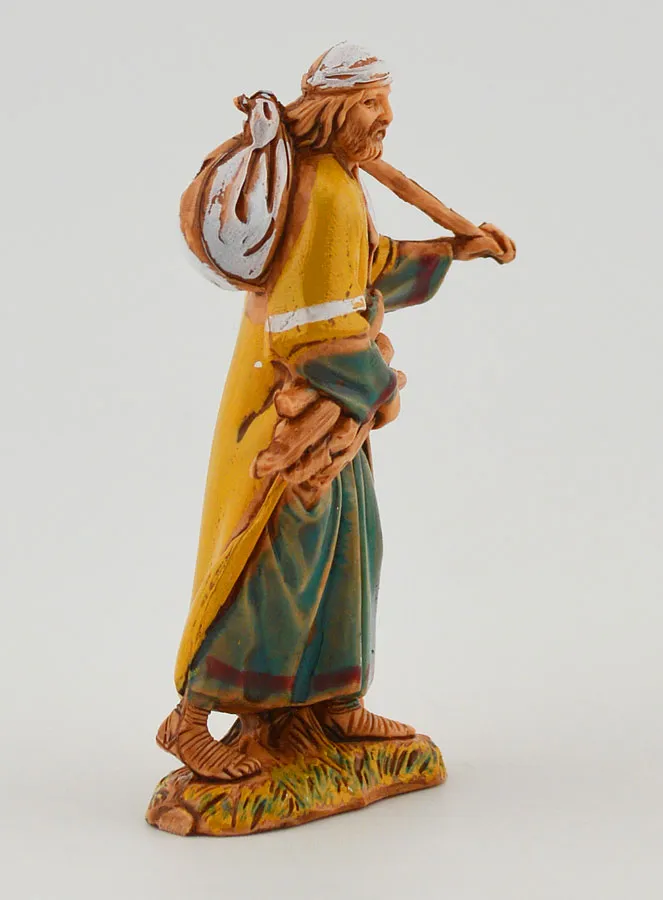 Krippenfigur Reisender Holzsammler – 6cm (pic 3)