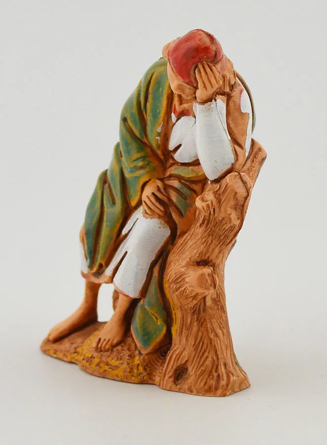 Krippenfigur Schlafender Hirte – 6cm (pic 2)
