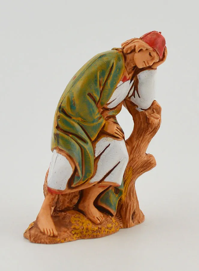 Krippenfigur Schlafender Hirte – 6cm (pic 3)