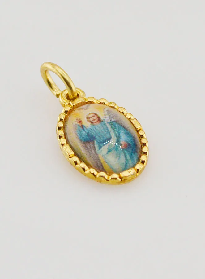 Medaille mit Gedrehtem Rand 15mm – Erzengel Gabriel (pic 3)