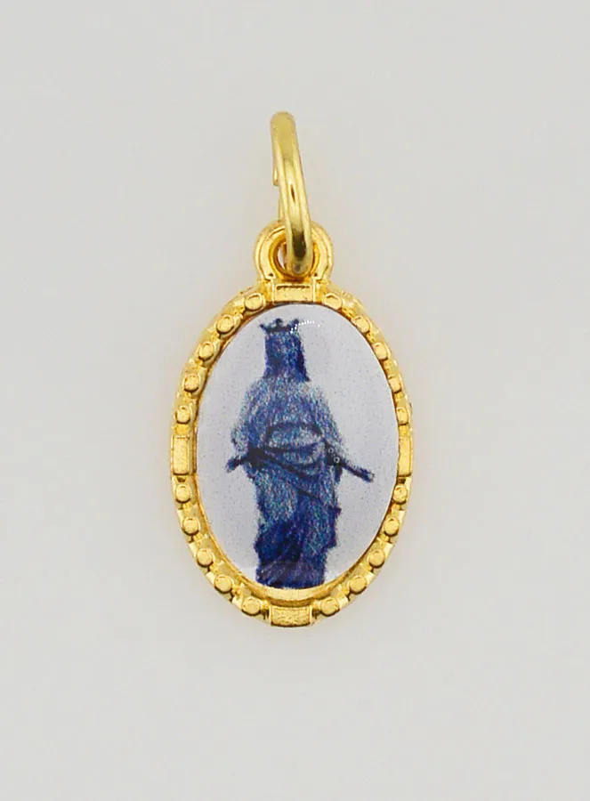 Medaille mit Gedrehtem Rand 15mm – Schwarze Madonna (pic 1)