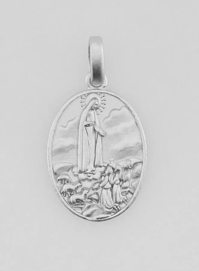 Anhänger Madonna von Fatima in Silber – 15mm (pic 1)