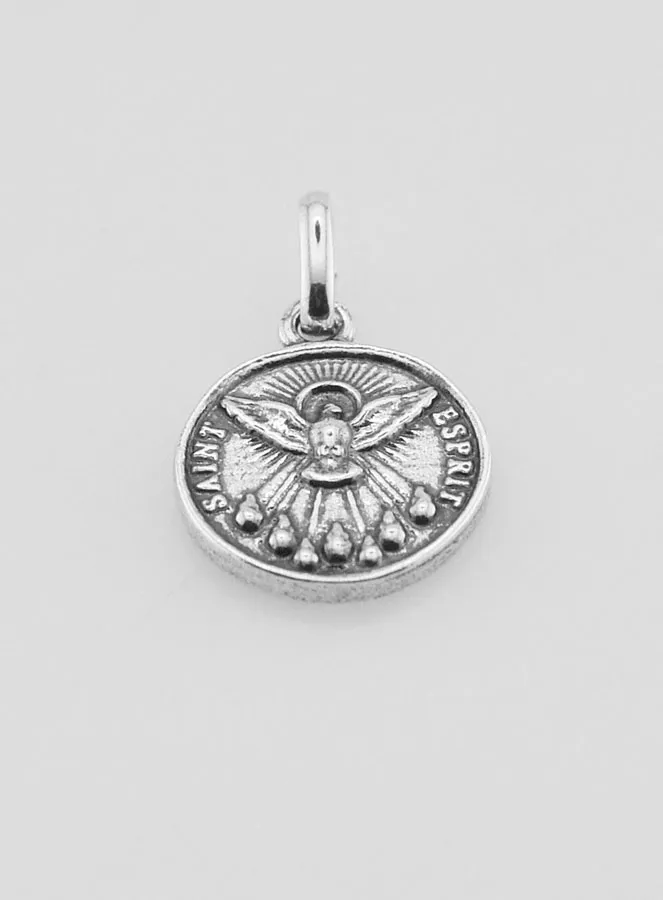 Medaille Heiliger Geist Versilbert – 12mm (pic 2)