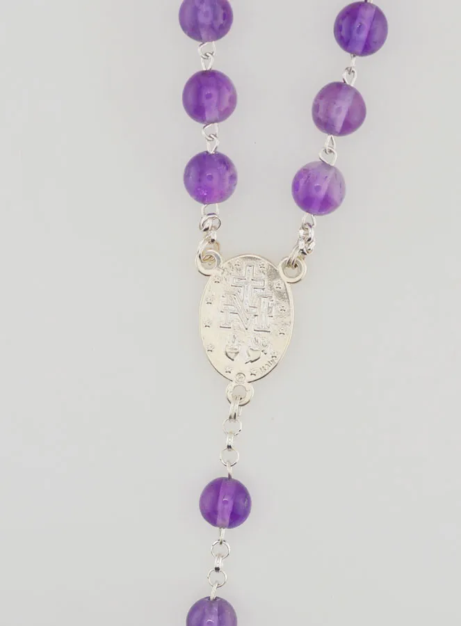 Rosenkranz Amethyst und Massiv Silber (pic 4)