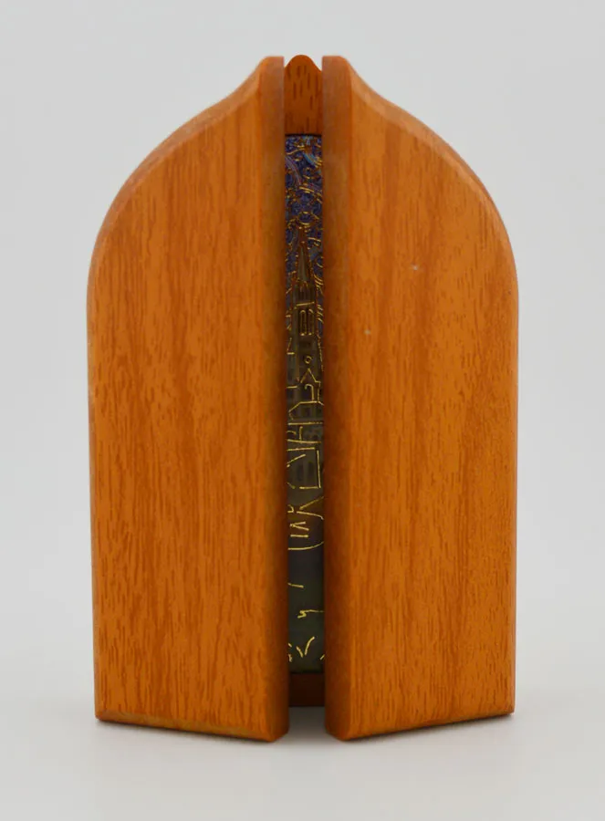 Ikone Triptychon von Lourdes aus Holz (pic 4)