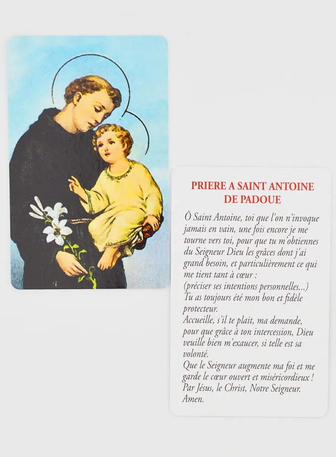 Gebets-Karte Heiliger Antonius (in Französisch) (pic 3)