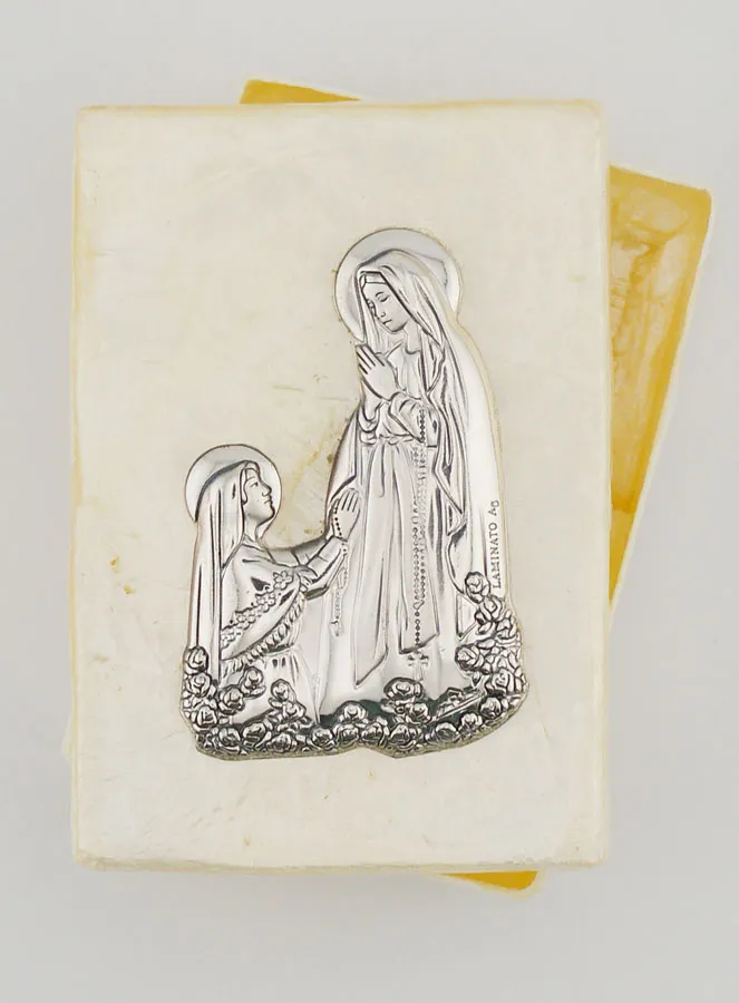 Rosenkranzdose Perlmutt und Silber (pic 4)