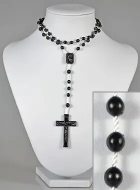 Rosenkranz Modeschmuck Schwarz (pic 1)
