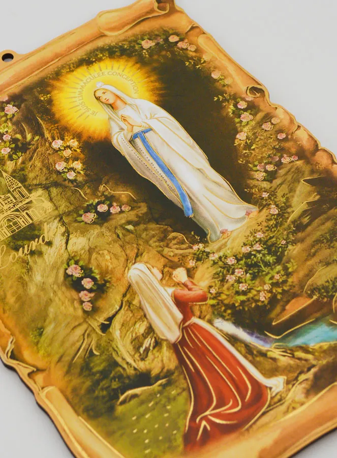 Ikone Grotte Marienerscheinungen von Lourdes 22cm (pic 3)