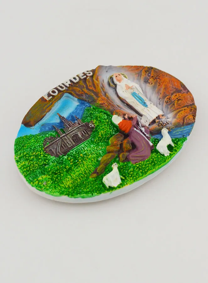 Magnet Andenken Marienerscheinungen von Lourdes (pic 3)