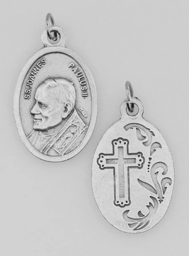 Medaille Papst Johannes Paul II. silberfarben (pic 2)