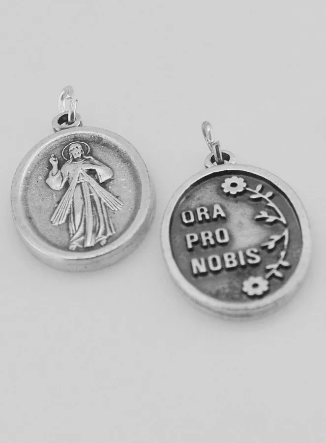 Medaille Barmherzigkeit Jesus Christus silberfarben (pic 4)