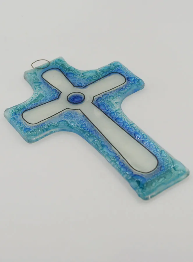 Kreuz Erstkommunion Handwerk aus Glas (pic 3)