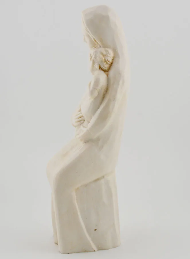 Figur Maria mit dem Jesuskind cremefarben - 19cm (pic 3)