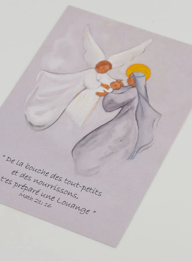 Karte zur Taufe Gottesmutter mit Engel (pic 4)