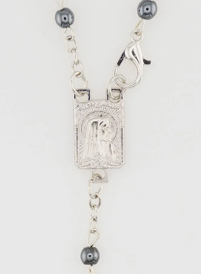 Rosenkranz Modeschmuck Weiss und Schwarz (pic 4)