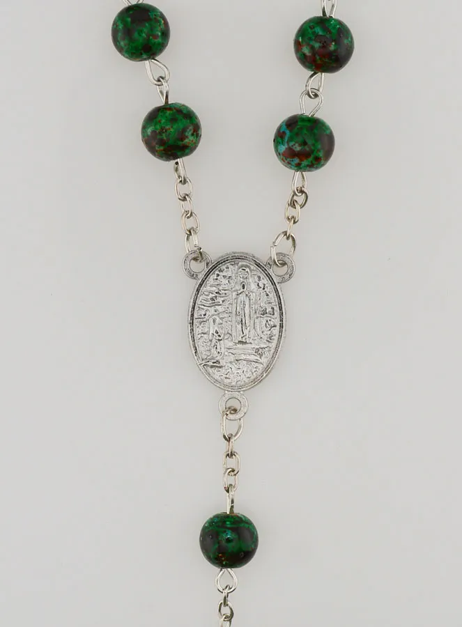 Rosenkranz Perlmutt Grün von Lourdes (pic 4)