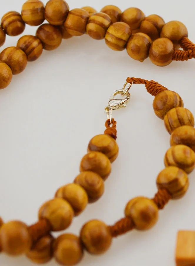 Rosenkranz Kette Fashion Modisch Holz (pic 3)