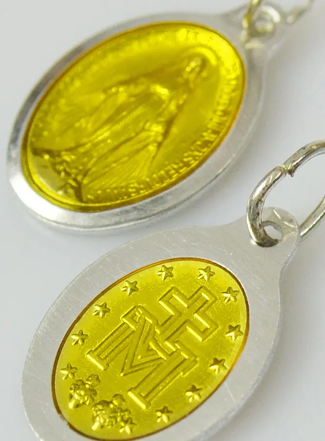 Wundertätige Medaille Gelb - 19mm (pic 4)