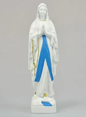 Figur Unsere Liebe Frau von Lourdes mit Schleier 32cm (pic 1)