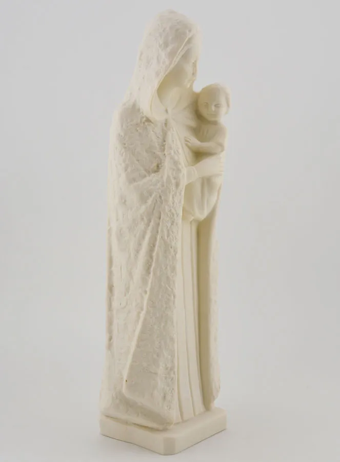 Figur Jungfrau Maria mit Mantel Elfenbeinfarben (pic 3)