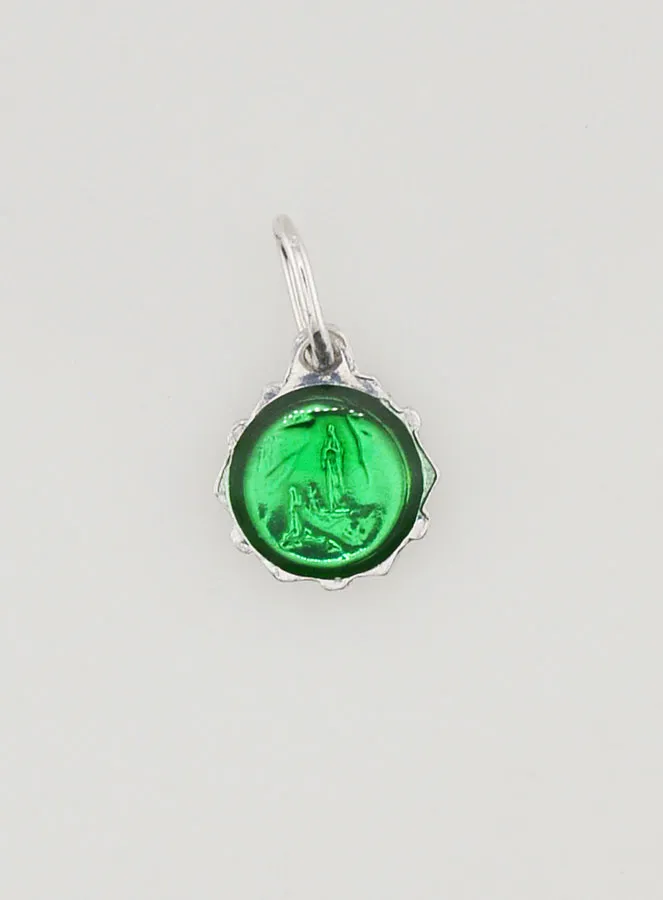 Medaille Jungfrau Maria 8mm - Grün (pic 4)