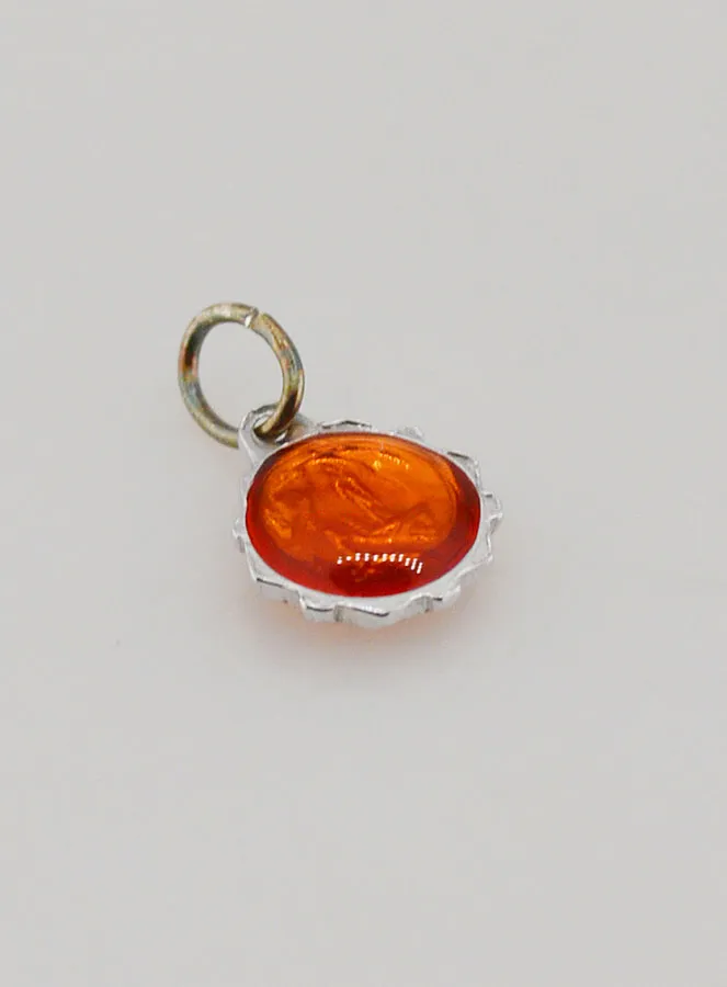 Medaille Jungfrau Maria 8mm - Orange (pic 4)