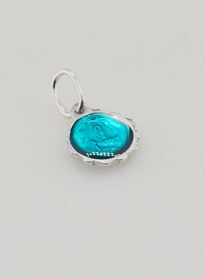 Medaille Jungfrau Maria 8mm - Türkisfarben (pic 3)