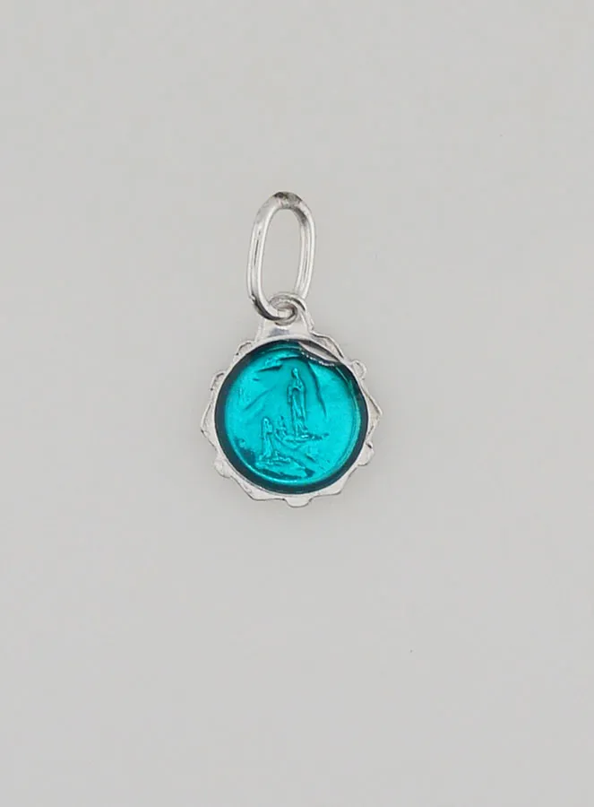 Medaille Jungfrau Maria 8mm - Türkisfarben (pic 4)