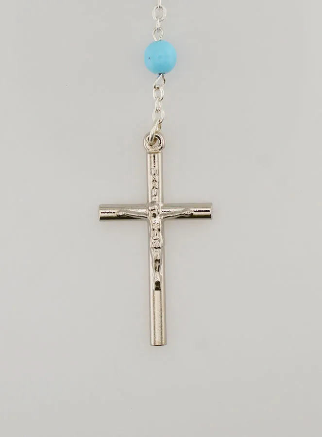 Rosenkranz Glasperlen Blau (pic 3)
