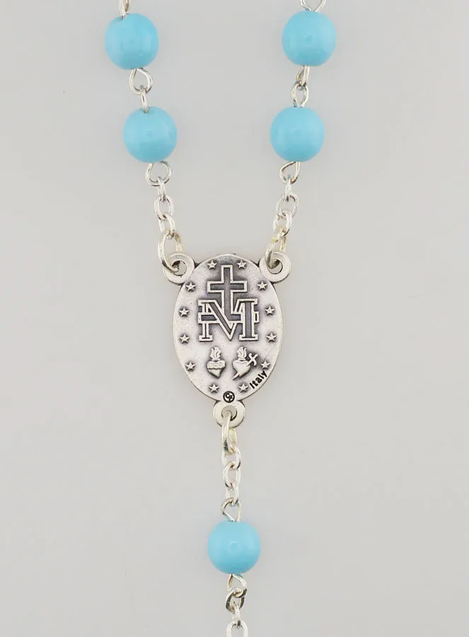 Rosenkranz Glasperlen Blau (pic 4)
