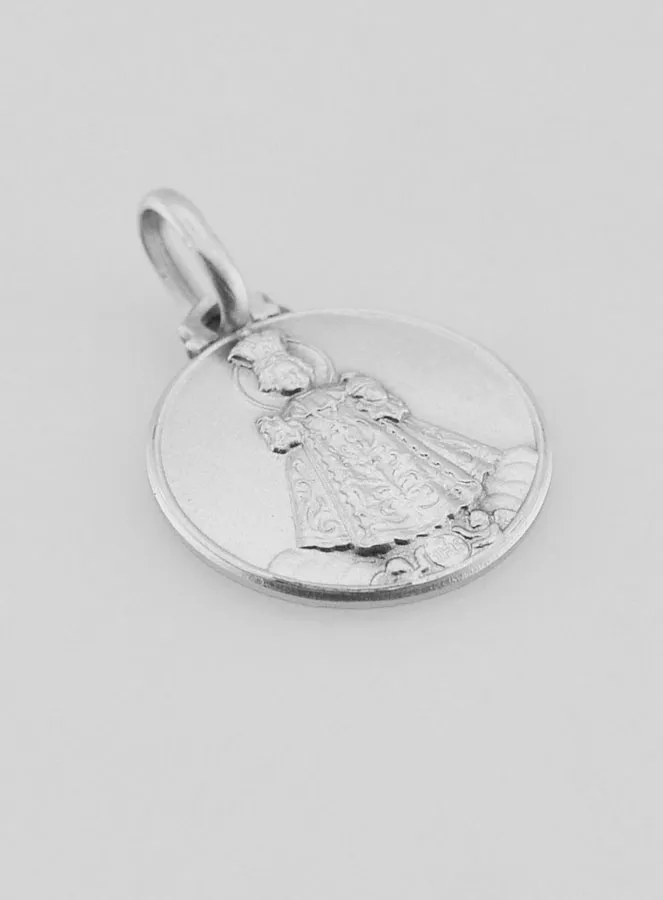Medaille Prager Jesuskind massiv Silber - 16 mm (pic 3)