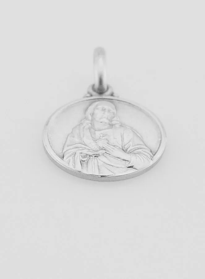 Anhänger Herz Jesu massiv Silber - 14 mm (pic 2)