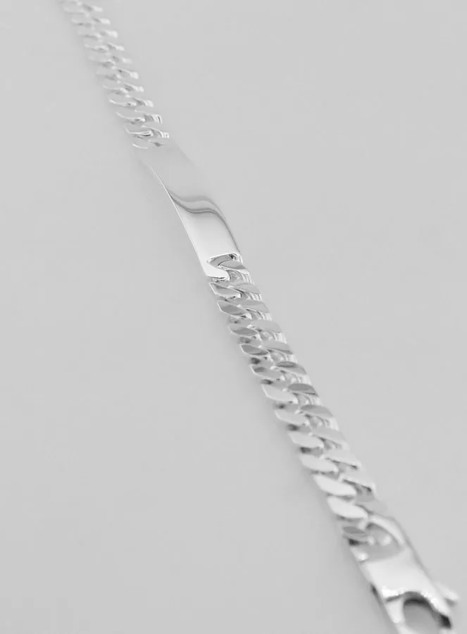 Silber Identitätsarmband 19 cm x 7 mm (pic 2)