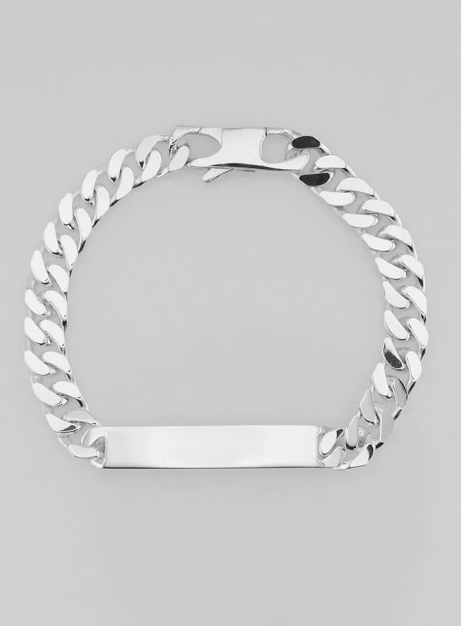 Silber Identitätsarmband 19 cm x 7 mm (pic 3)