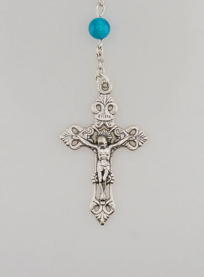 Rosenkranz Modeschmuck Achat Perlen (pic 3)