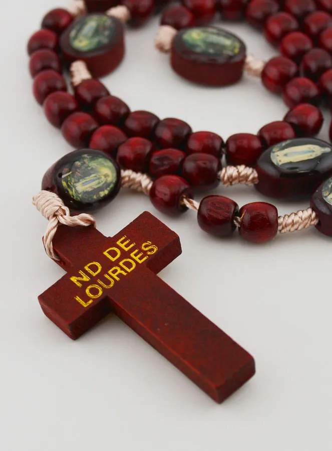 Rosenkranz Unserer Lieben Frau von Lourdes - Holzperlen (pic 3)