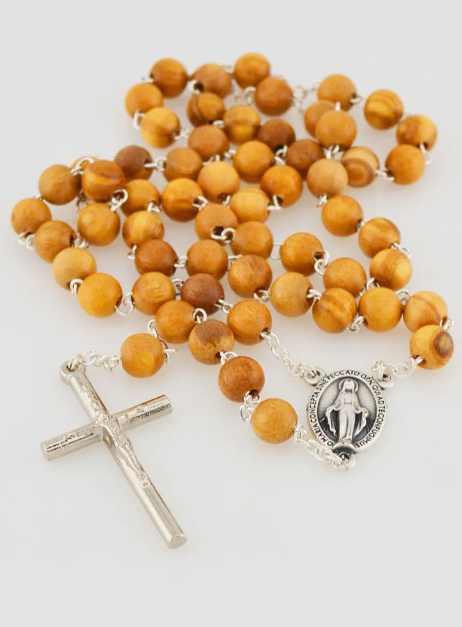 Holz Rosenkranz Medaille Wundertätige Madonna (pic 4)