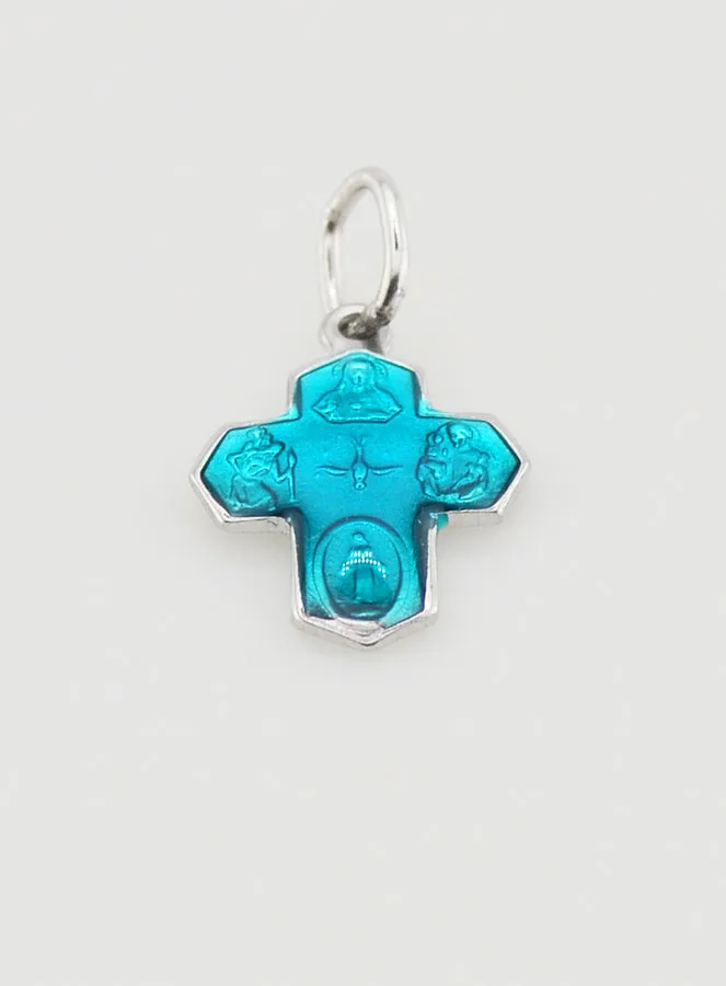 Anhänger Heiligenkreuz 15mm - Lourdes blau (pic 2)