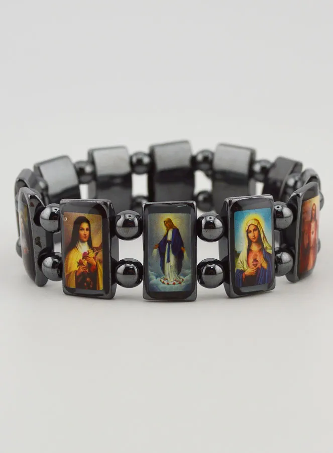 Heiligenarmband Schutzheilige - Hämatit schwarz (pic 4)