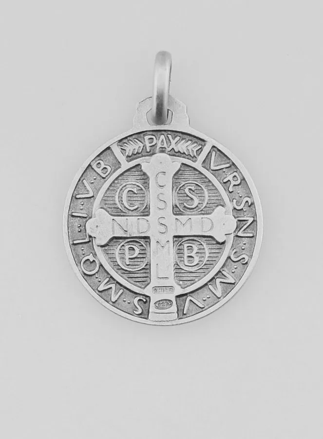 Benediktus - Medaille 925 Sterling Silber - 18mm (pic 3)