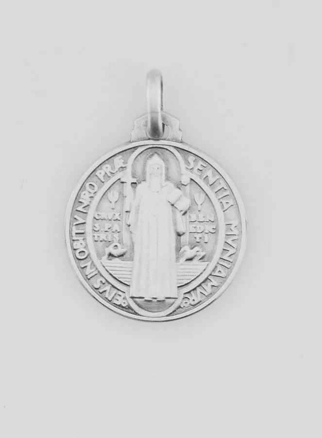 Benediktus - Medaille 925 Sterling Silber - 18mm (pic 4)