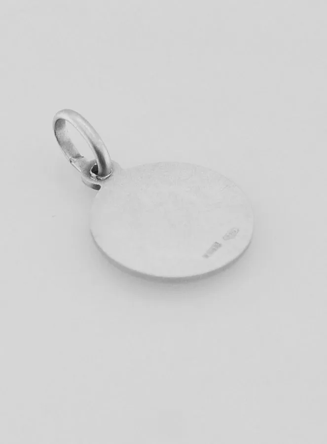 Medaille heiliger Michael massiv Silber - 12mm (pic 4)